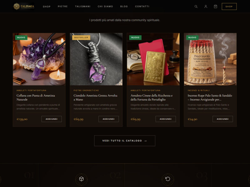 [VENDO] Sito E-commerce Custom (No CMS) + Dominio "amuletiportafortuna.com" – Ottimizzato SEO