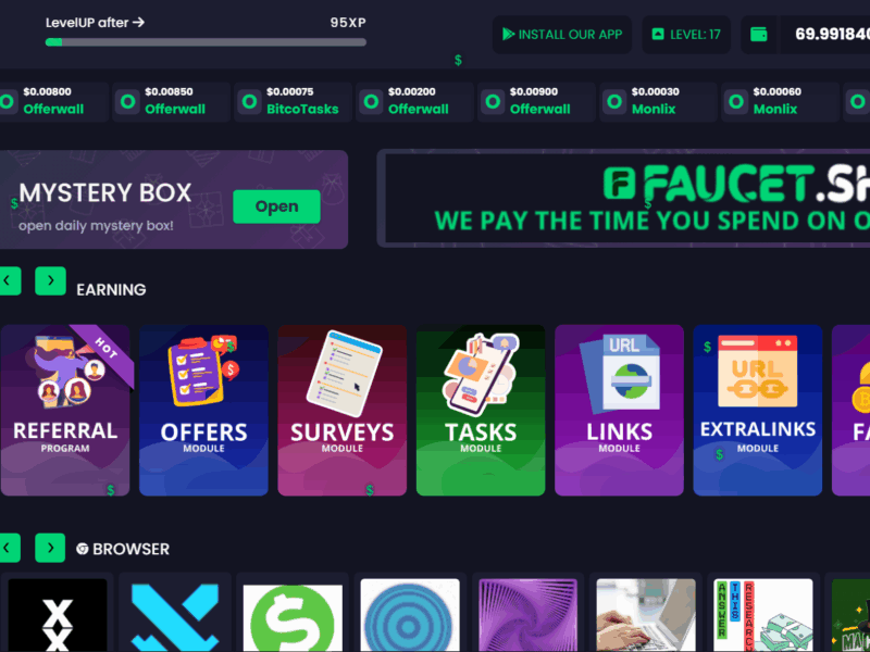 FAUCET.SH - PIATTAFORMA PER GUADAGNI ONLINE