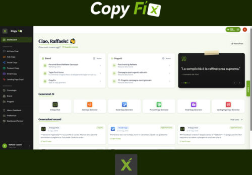 Vendo SaaS AI Copywriting già operativa, testata con utenti reali e pronta al lancio.