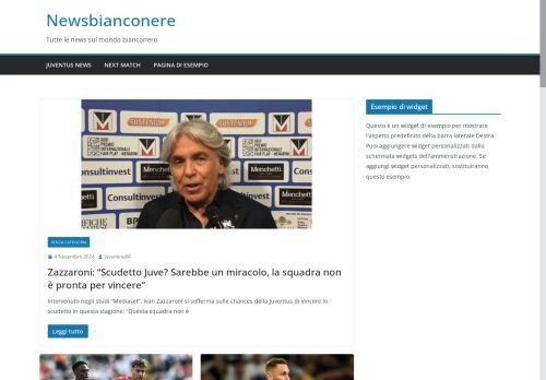 Offro inserimento banner su siti sulla Juventus