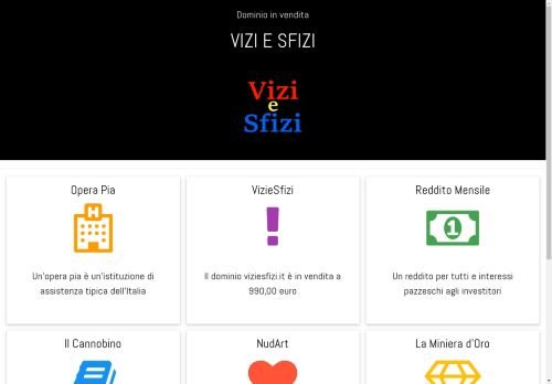 Vendo dominio viziesfizi.it