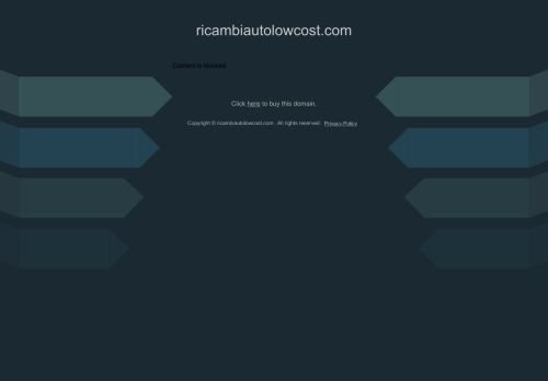 E COMMERCE RICAMBI AUTO ONLINE DAL 2010