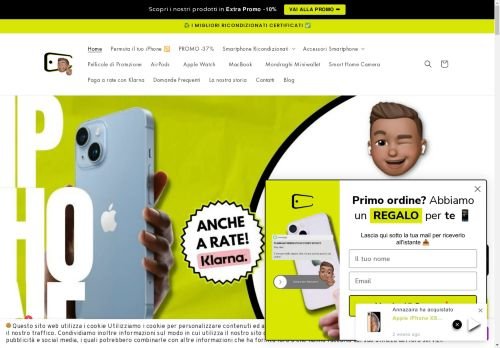 Vendesi sito commerce Telefoni ricondizionati