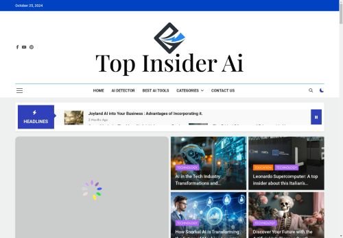 Blog Intelligenza Artificiale con AI detector iINTEGRATO pronto per rendita passiva.