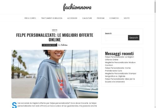 vendo blog di moda e bellezza