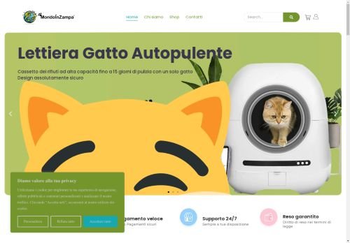SITO E-COMMERCE PETSHOP