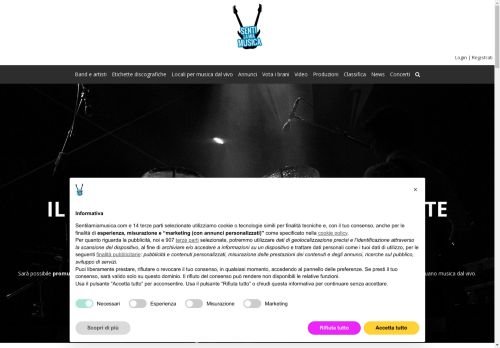 Spazi pubblicitari su Sentilamiamusica.com